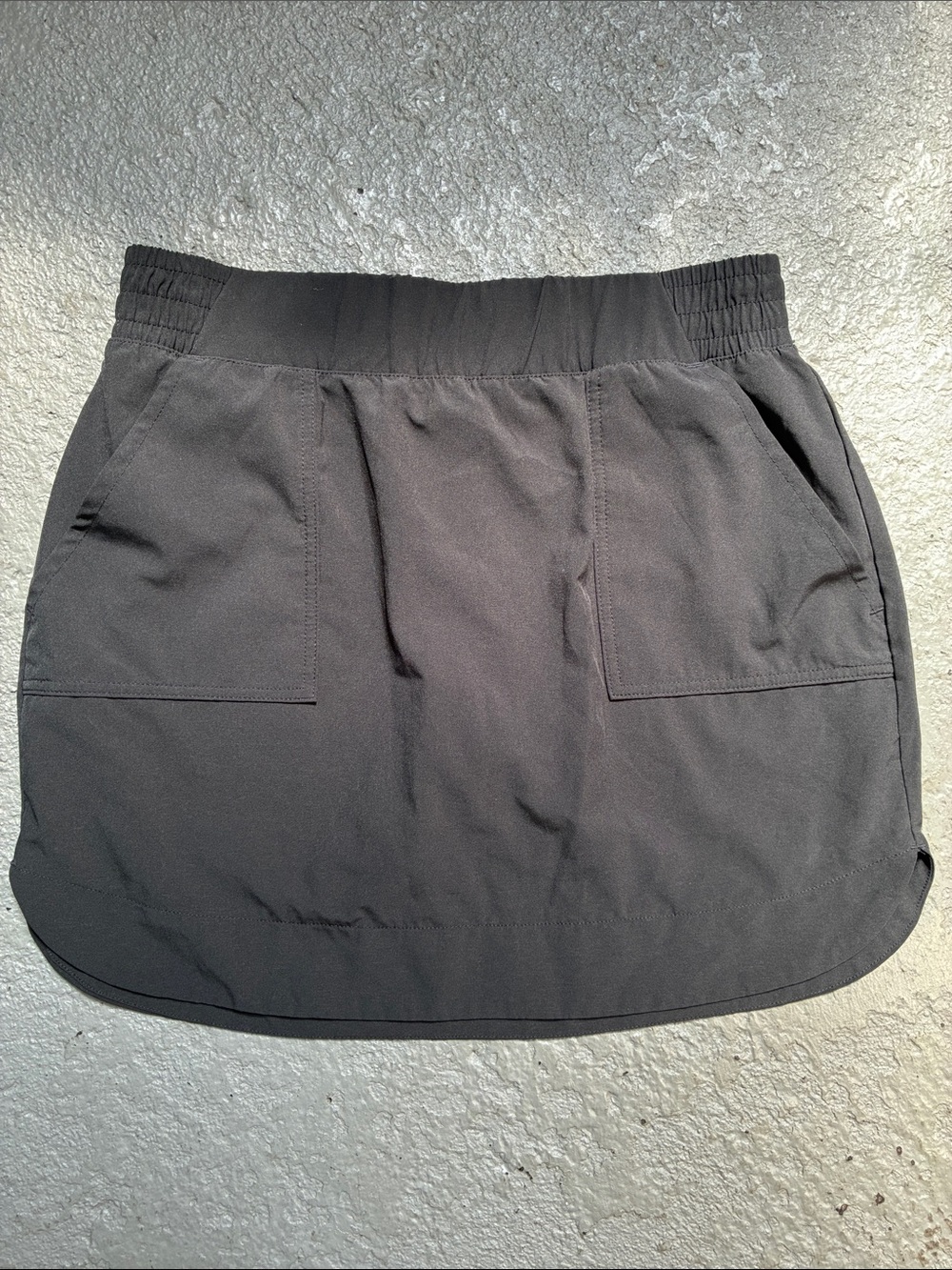 Apana Black Stretch Activewear Skirt W/ Built In Shorts Size Medium